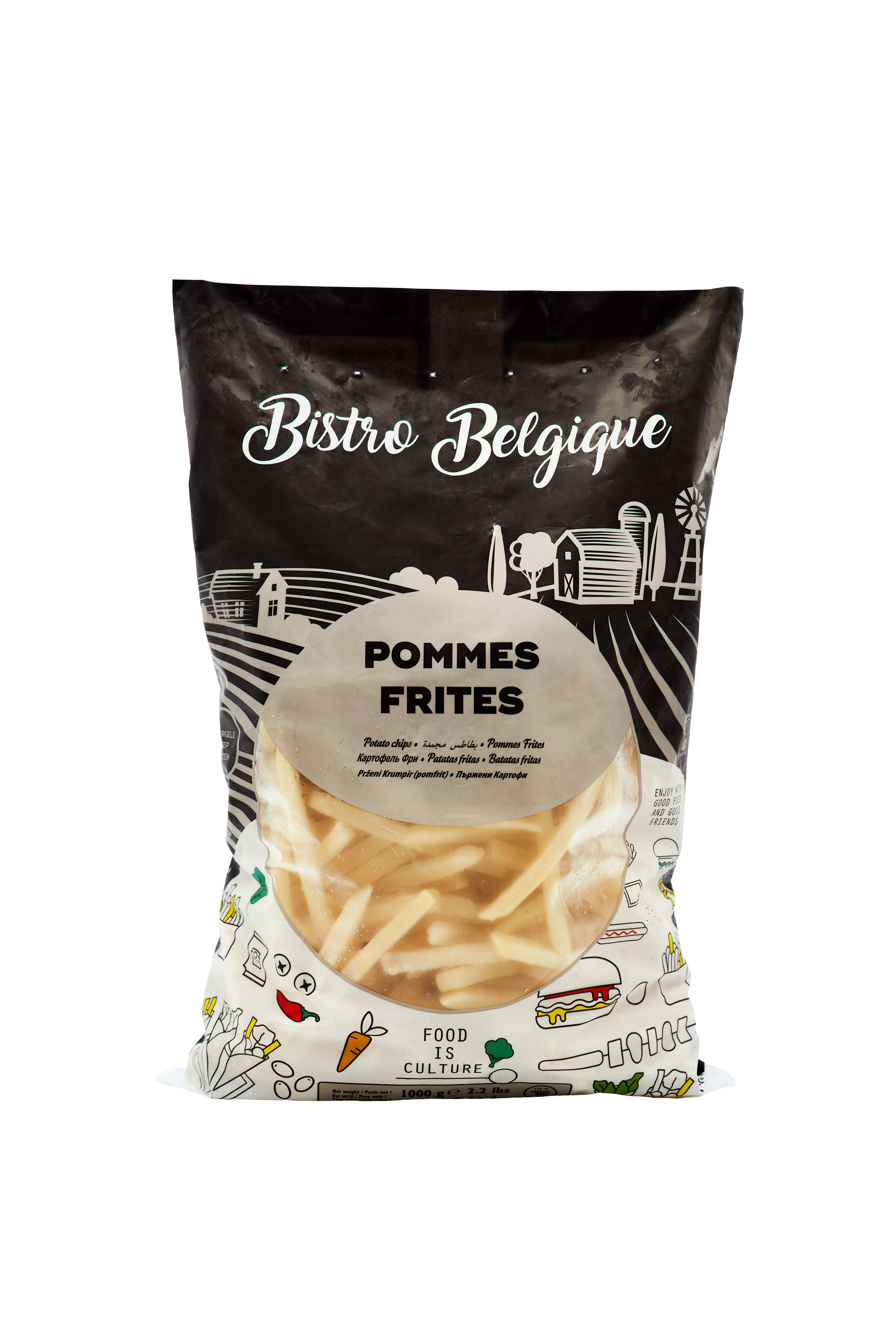 wedges skin off packaging Bistro Belgique brand