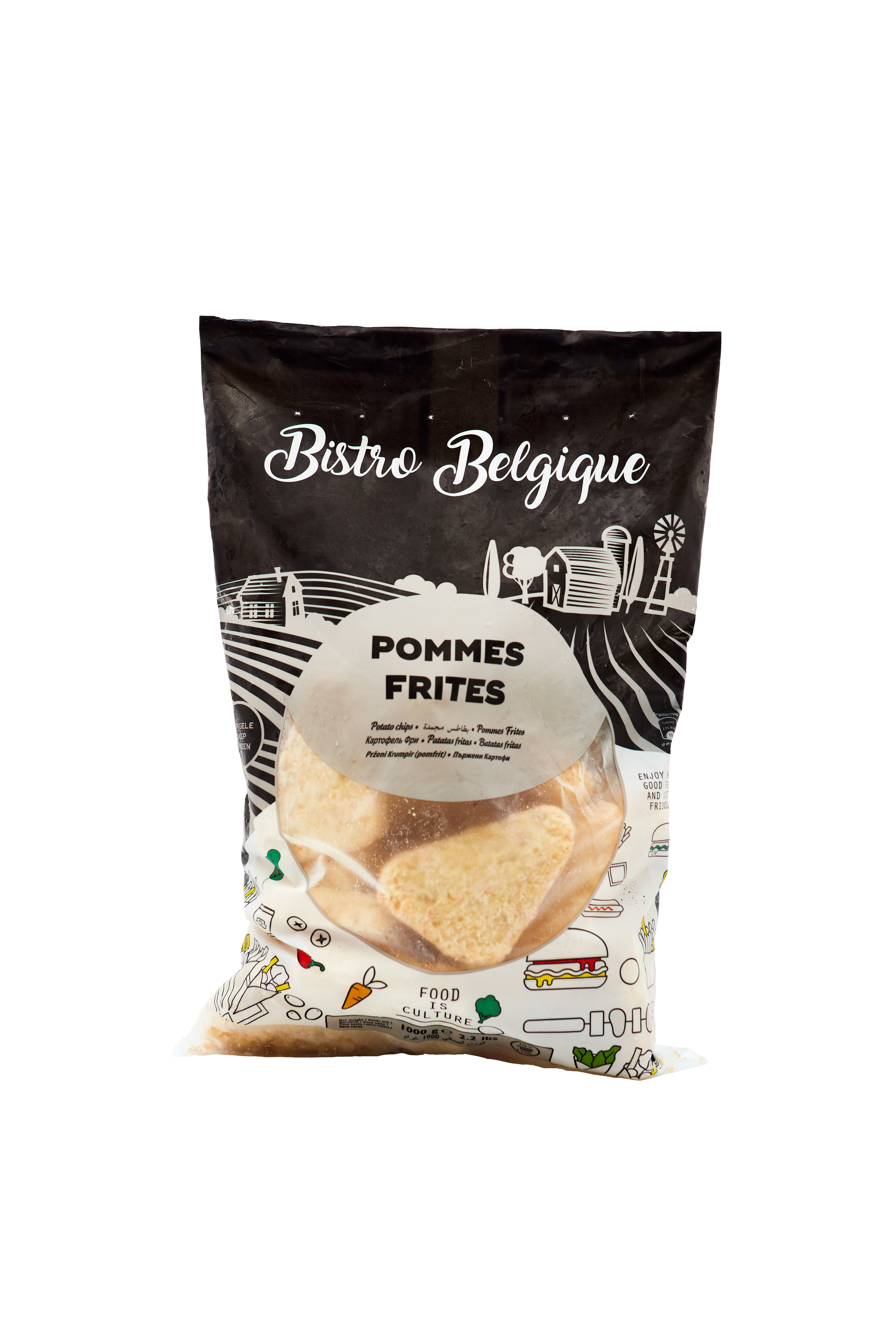 Wedges Skin on packaging Bistro Belgique brand