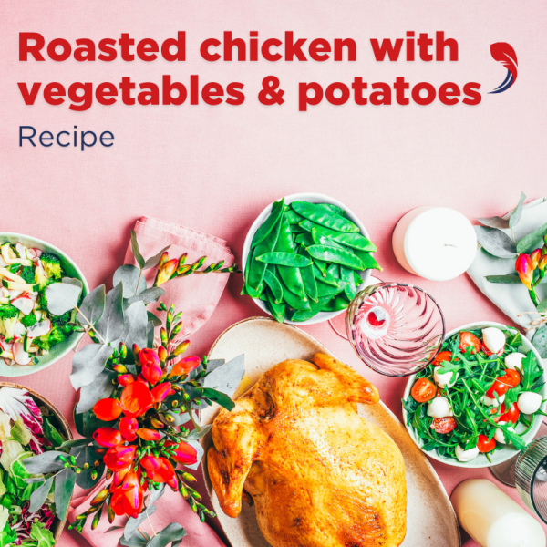 roasted chicken vegetables potatoes damaco group recipe easter 