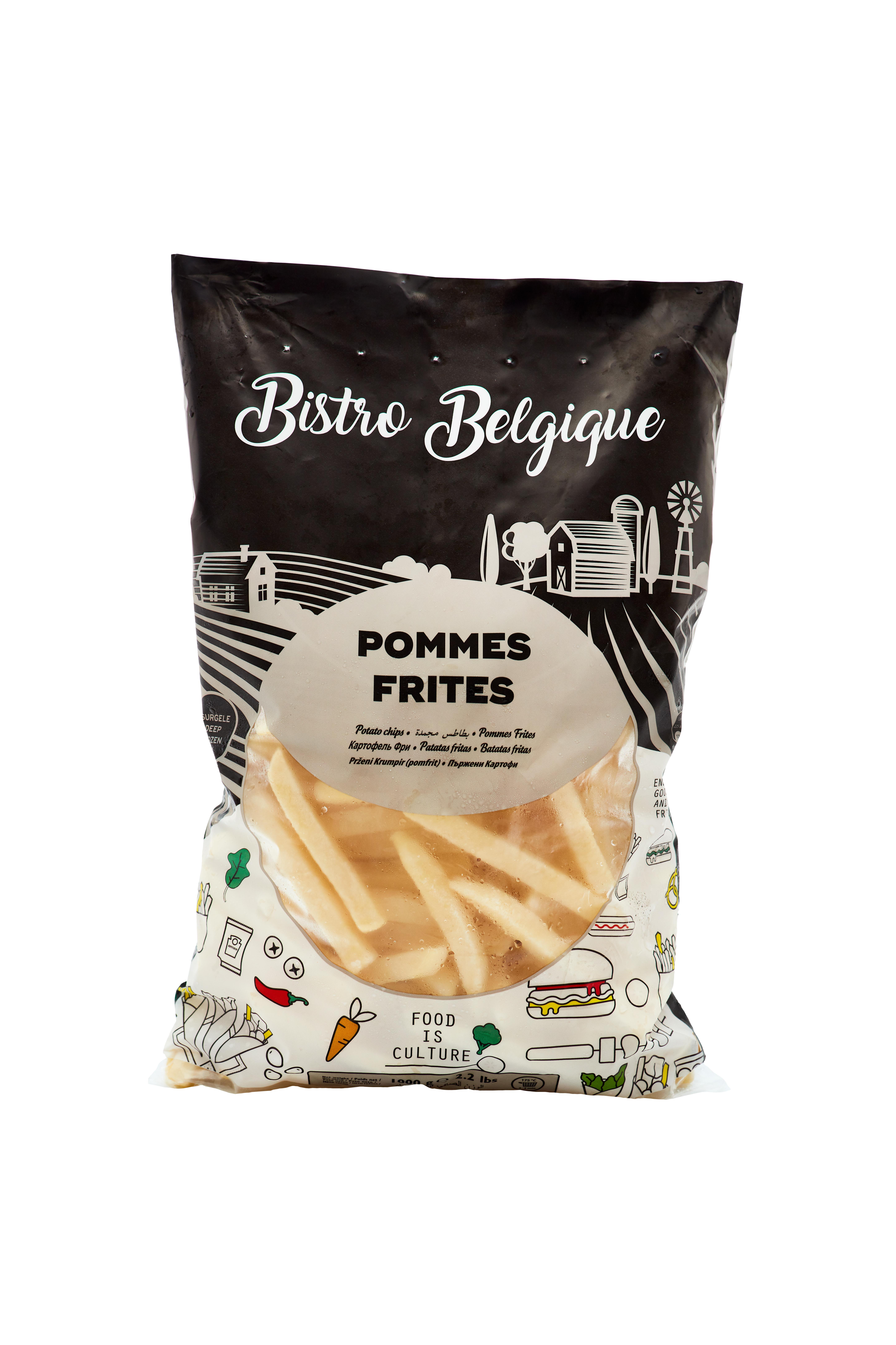 French fries 9x9mm packaging Bistro Belgique brand