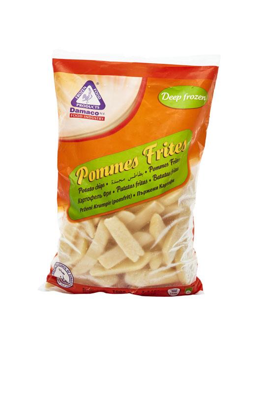 Steakhouse cut french fries packaging Damaco brand
