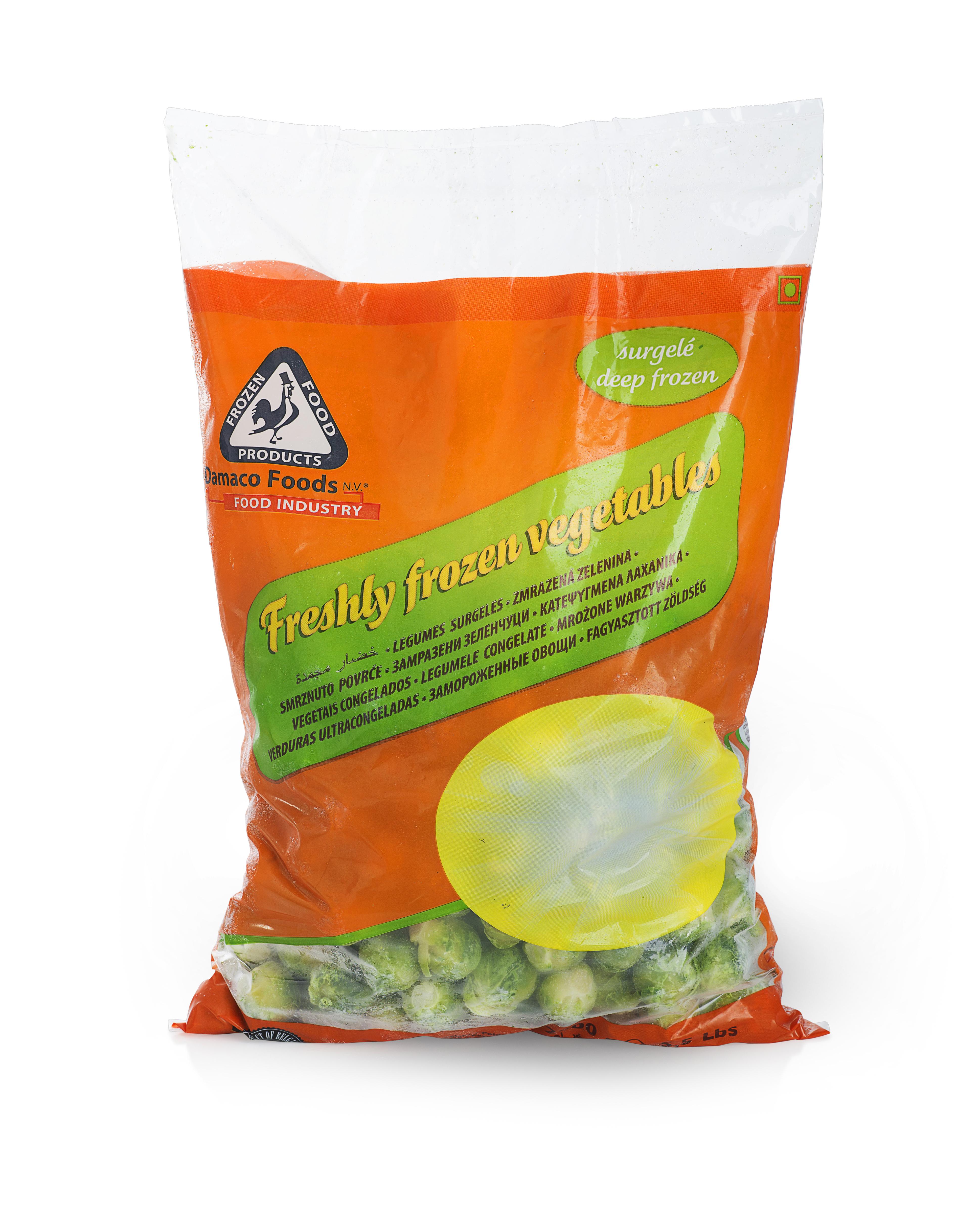 brussels sprouts damaco brand packaging