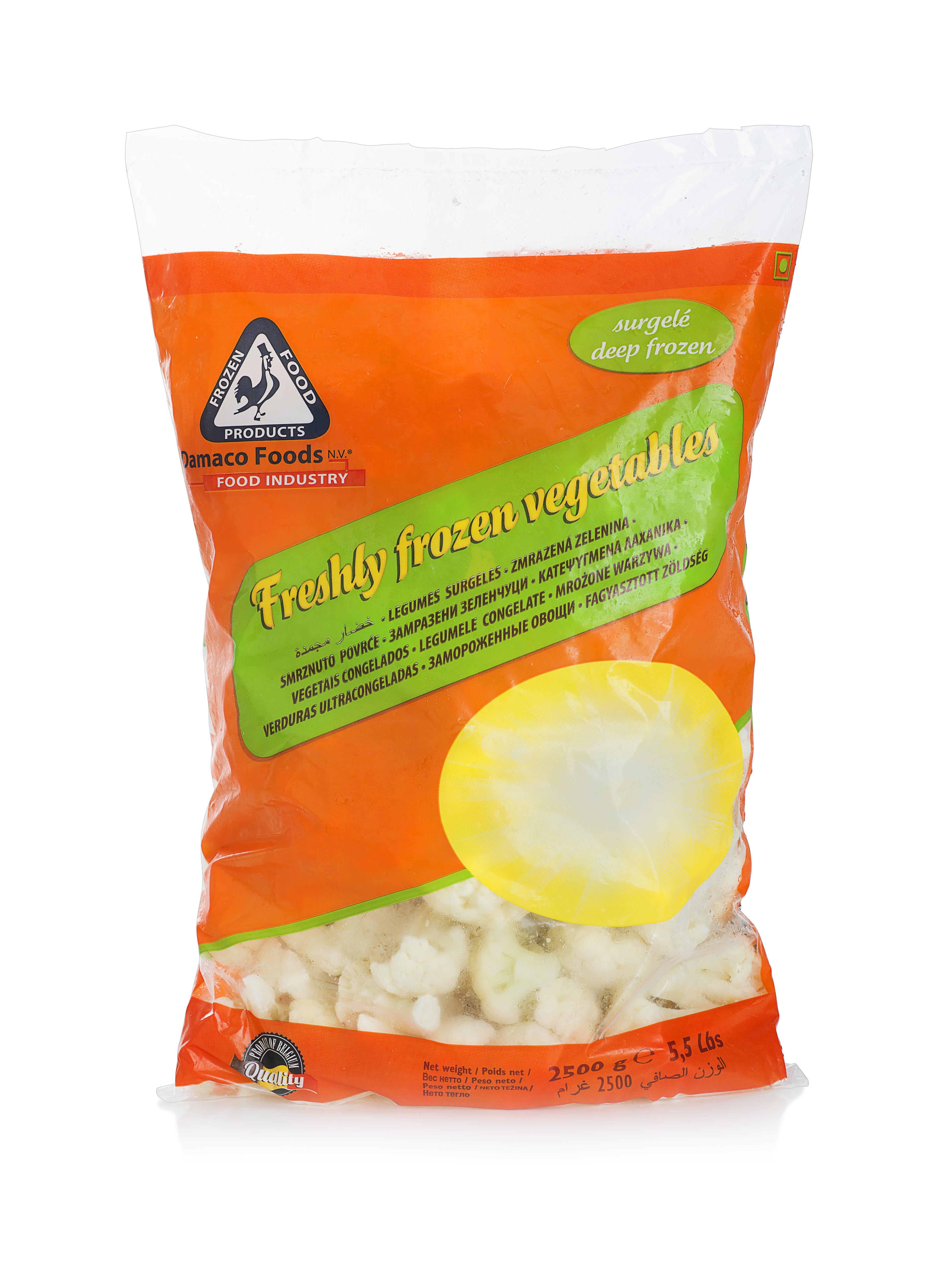 cauliflower Damaco brand packaging 