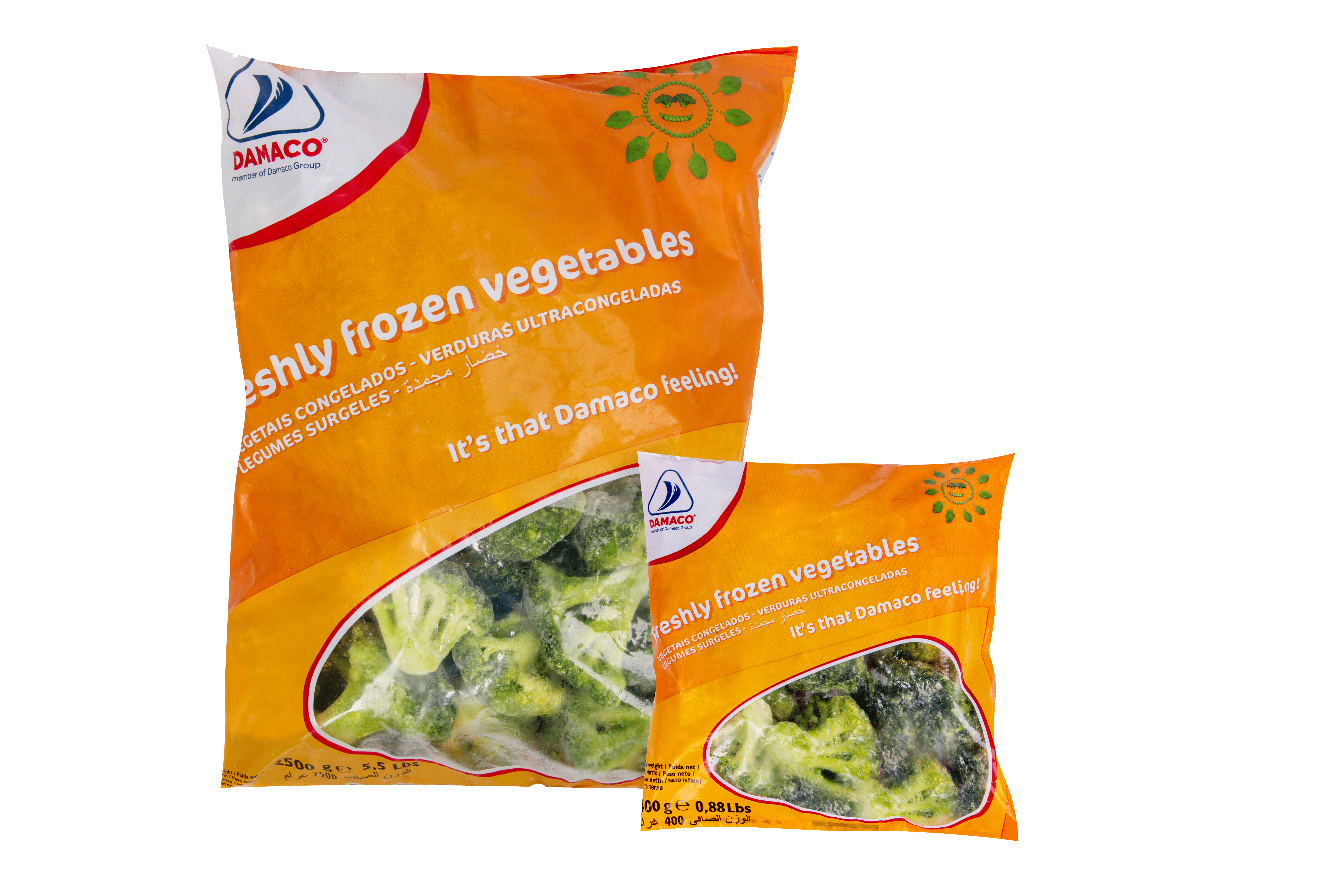 broccoli damaco brand packaging