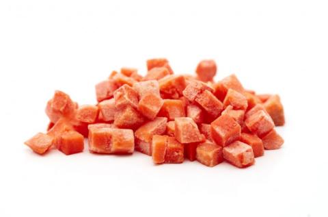 Frozen Carrot Cubes 10x10x10mm A Grade Damaco Brand