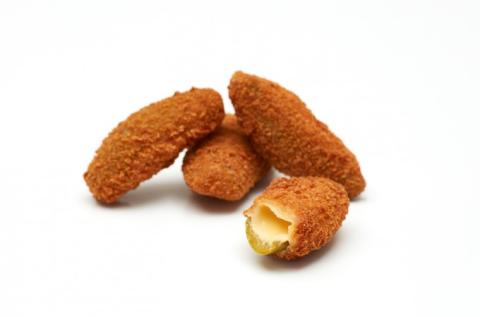 Frozen Cheddar cheese Jalapeños Breaded or Battered A Grade Various Brands