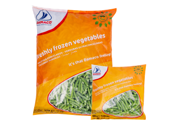 green beans damaco brand packaging